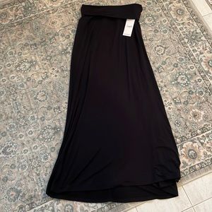 Sympli Long Black Stretchy Skirt Size 4